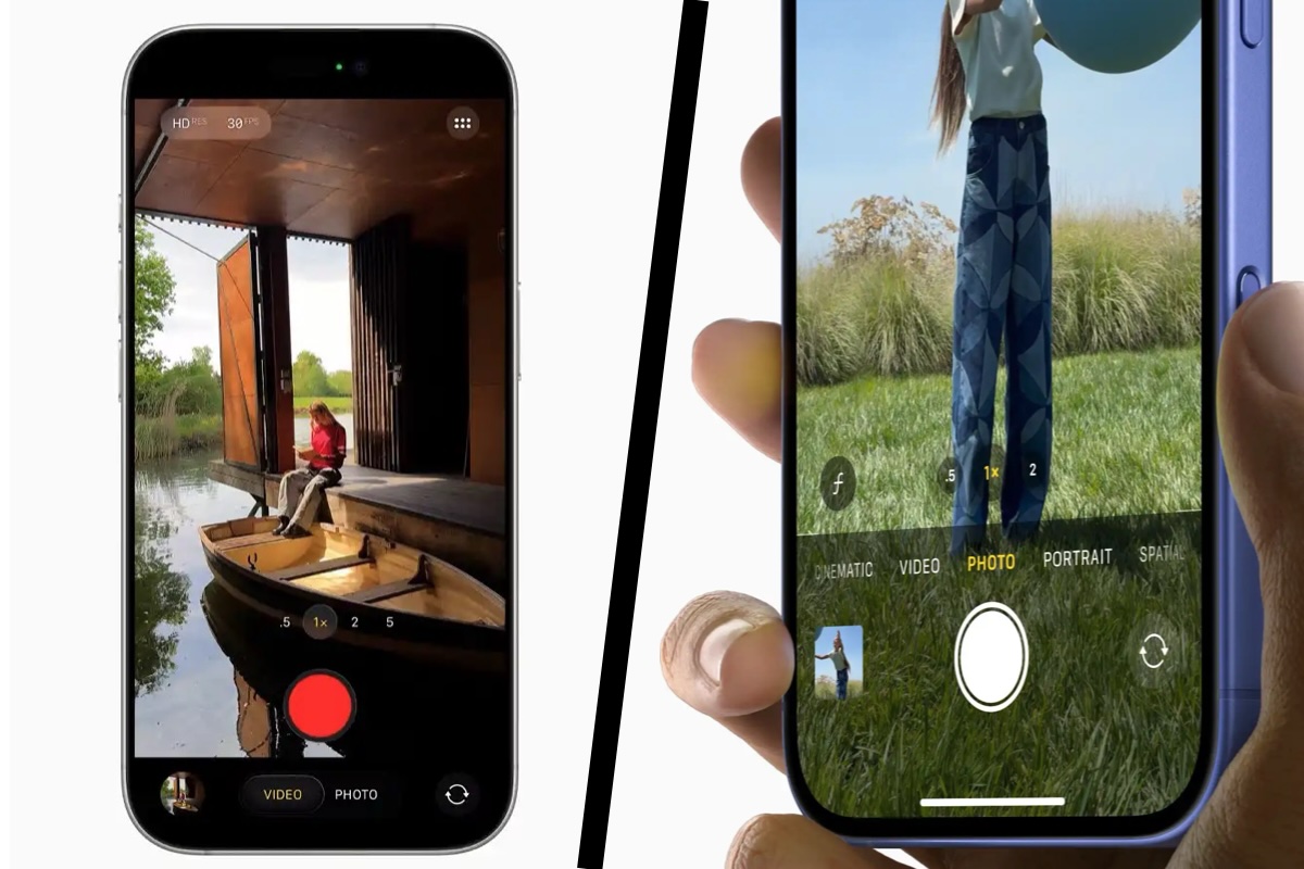 Camera in iOS 26 vs iOS 18