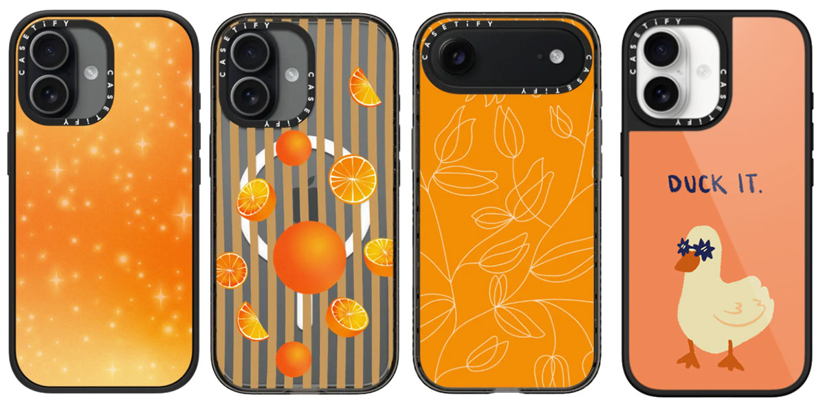 Casetify Orange Cases for iPhone 17 and iPhone Air
