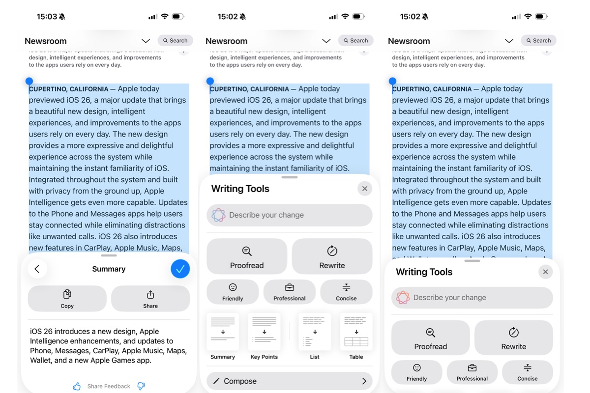نحوه استفاده از ابزارهای نوشتن iOS
