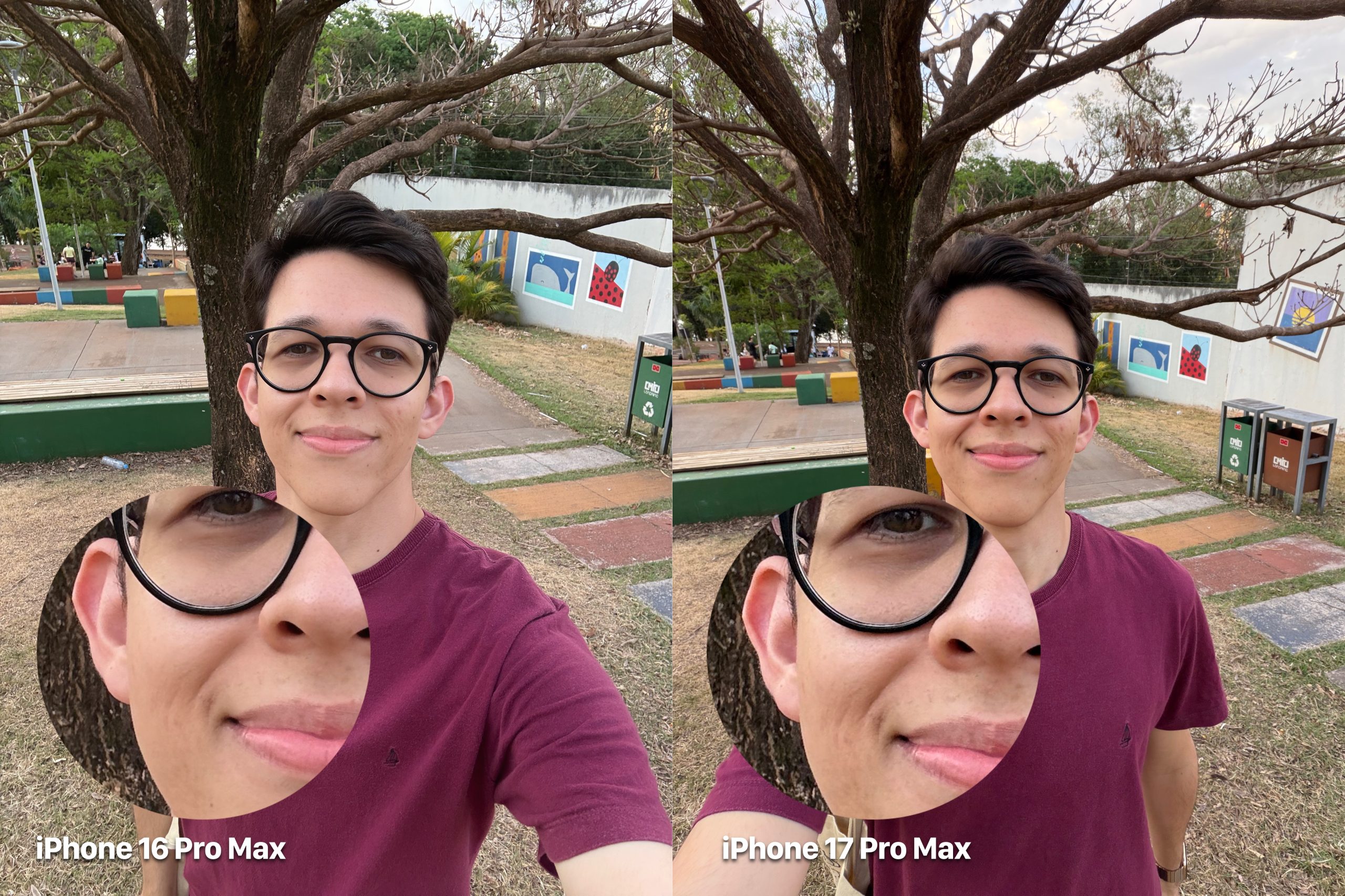 iPhone 17 selfie 2 showing face detail