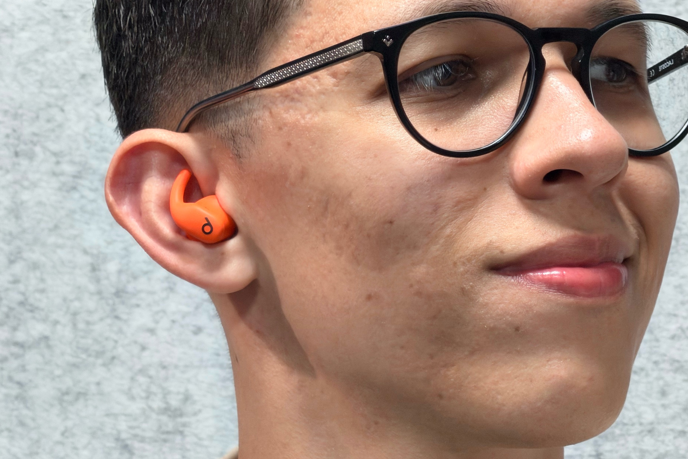 Orange Powerbeats Fit in ear