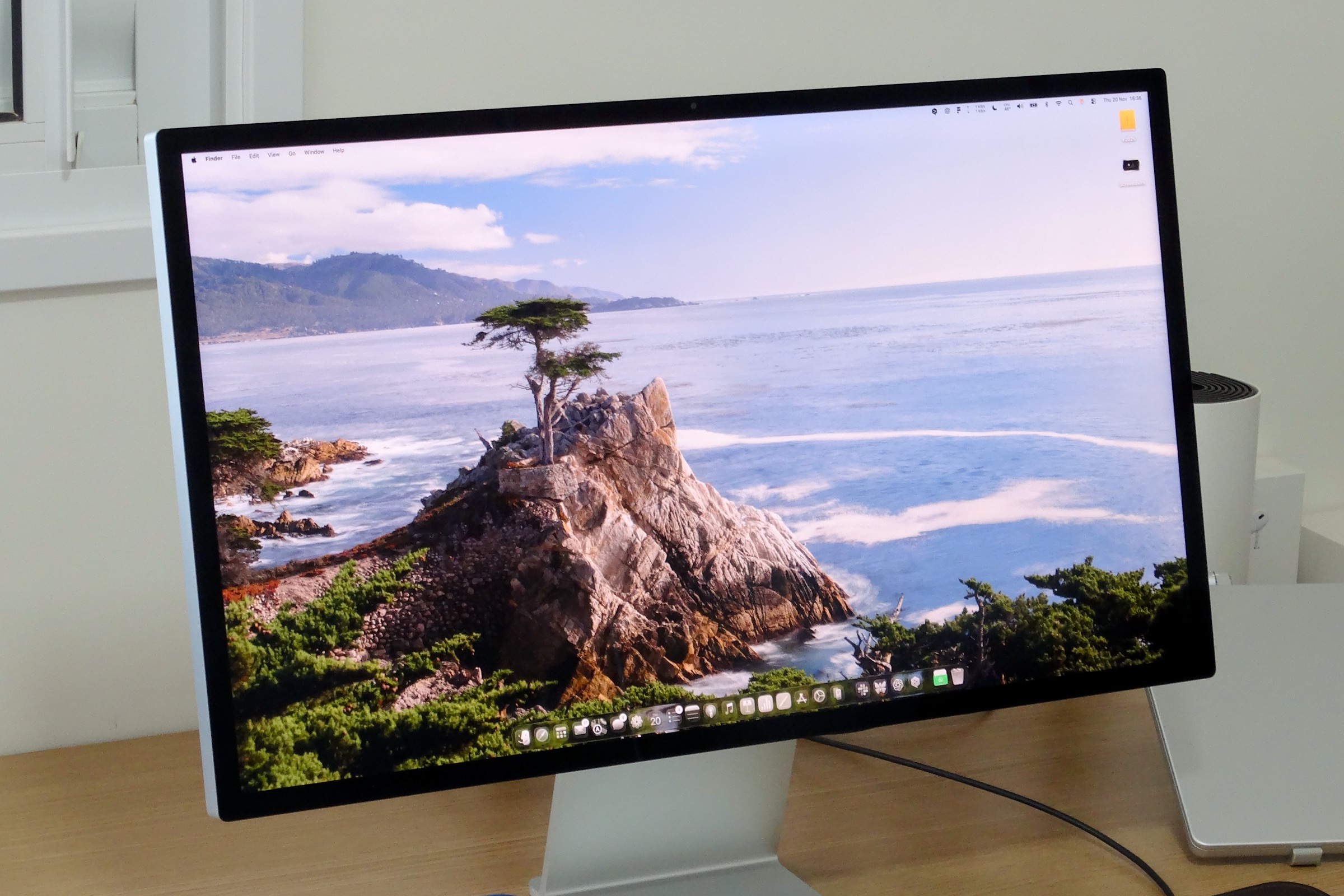 Apple Studio Display on a desk