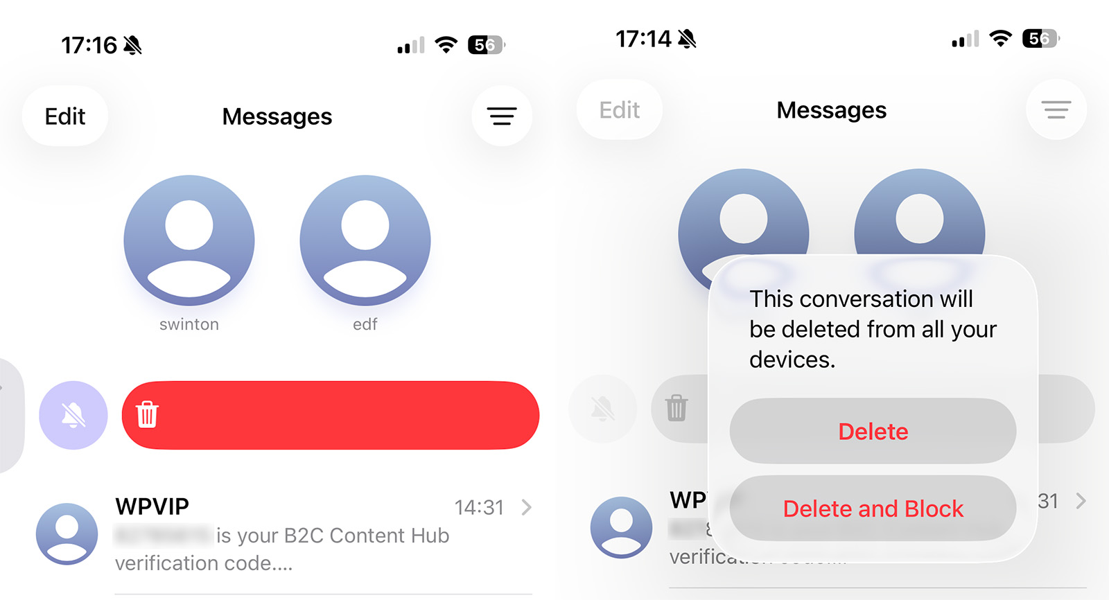 How to speed up an iPhone: Delete Messages